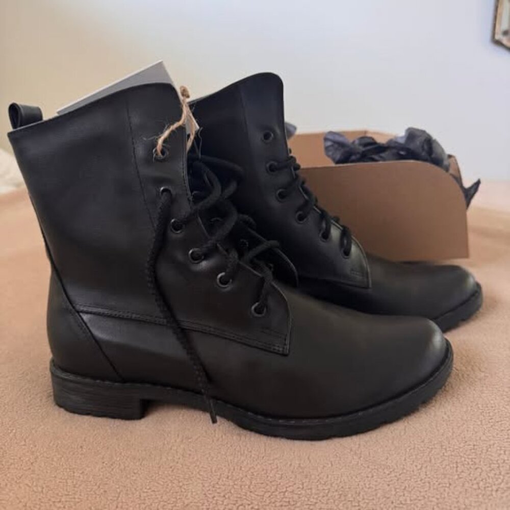 Moto Ankle Boots Vegan Leather